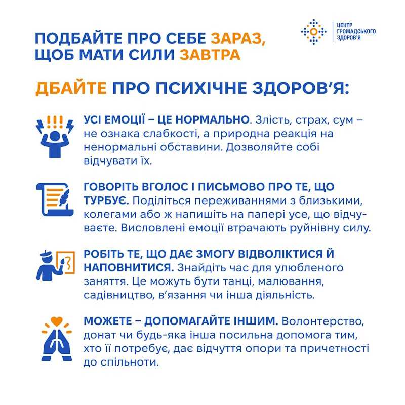 Подбати про себе зараз, щоб мати сили завтра