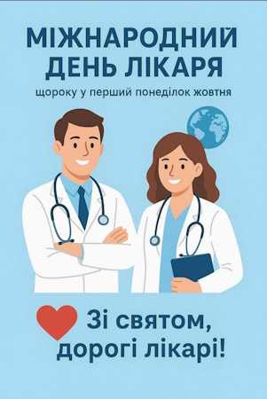 З Міжнародним днем лікаря!