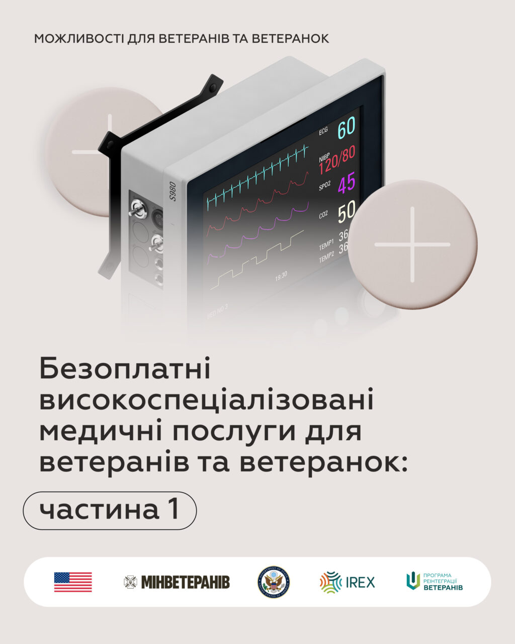 Безоплатні високоспеціалізовані медичні послуги для ветеранів та ветеранок: частина 1