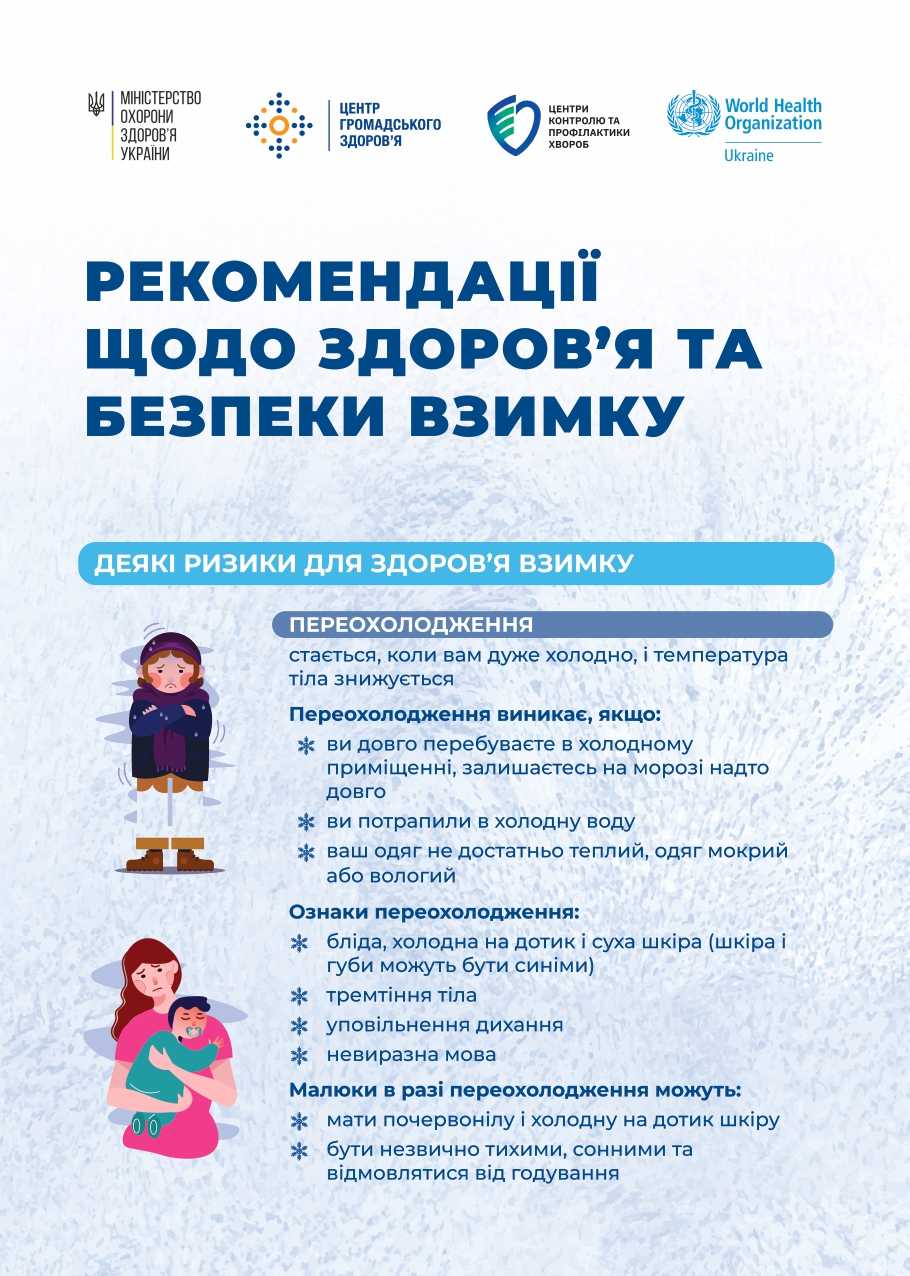 Переохолодження та обмороження