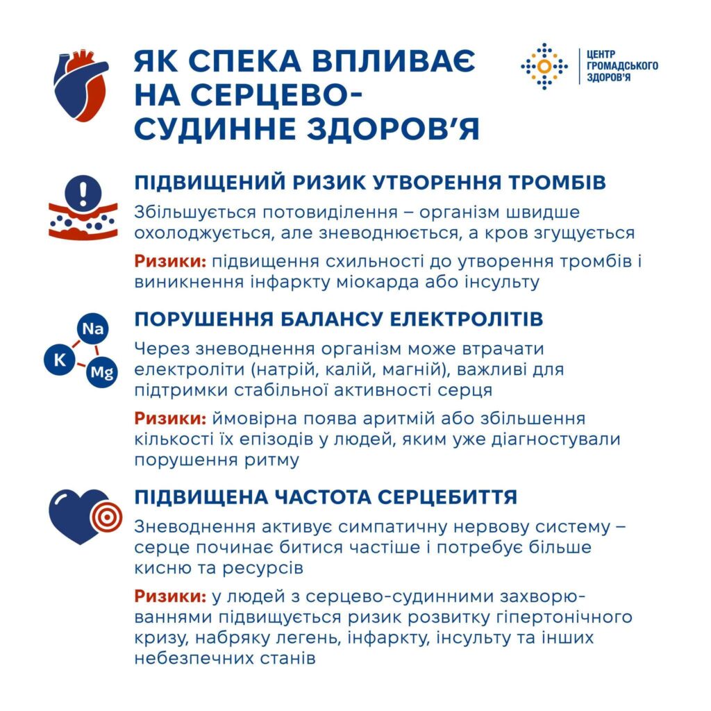 Як спека впливає на серцево-судинне здоров’я