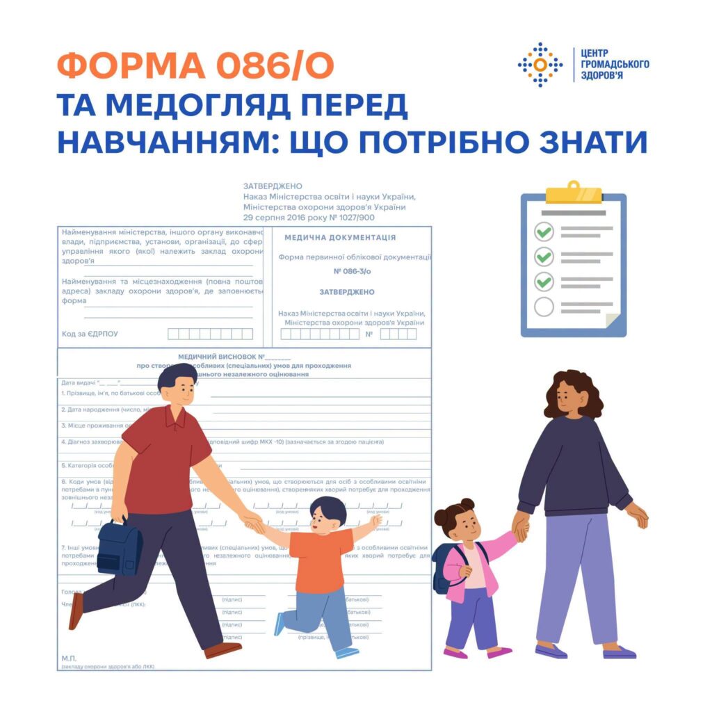 Медичний огляд перед навчанням